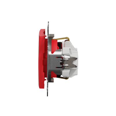 Sedna Design & Elements Gniazdo schuko z przesłonami czerwone SDD115021  SCHNEIDER (SDD115021)